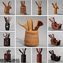 Kung Fu tea accessories set spare parts tea ware tea tea tea and four gentlemen 6 complete set of clip wooden tools