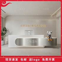 Beauty salon stainless steel cash register Industrial wind network red music restaurant Bar clothing store Corporate reception desk