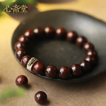 Xin Zhaitang (such as) Indian small leaf red sandalwood beads old material Venus hand string Tiger year old bracelet jewelry