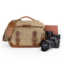 Single shoulder camera bag camera bag waterproof canvas shoulder bag retro casual Canon Nikon Sony SLR lens bag