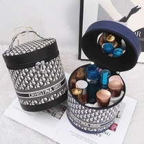 Versatile make-up bag Large capacity Female portable 2022 new product containing box High sense minimalist Cylindrical Hand