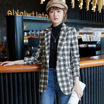 The Fried Street Plaid Little Suit Jacket Lady.