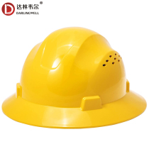 DARLINGWELL full-cap Summer sunscreen helmet male PE anti-smashing building construction site cap print