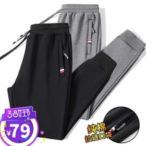 Buy one get one free Gypsy chariot mens casual pants spring dad sports pants cotton large size loose trousers men