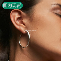 Spanish niche brand UNOde50 minimalist large hoop earrings hand-made European and American personality exaggerated and irregular