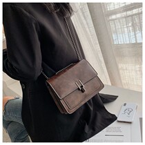 Texture Small Bag retro bag new 2022 summer tide - shoulder slope bag lady chain