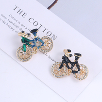 2021 Bike Brooch Fashion Cartoon Cute Pin 100 Hitch Chest Flower Accessories Creative Bike Mini Insignia