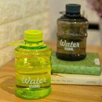 Couple mini bucket portable water Cup heat-resistant cute men and women sports plastic water bottle student kettle large capacity