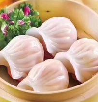 Authentic Guangdong traditional snack shrimp dumpling Emperor crystal shrimp dumpling emperor there are three prawns in a shrimp dumpling Emperor