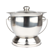 High quality thickened stainless steel spittoon Adult children toilet elderly toilet children bucket high foot spittoon