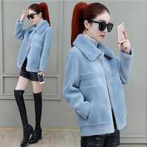 Lamb coat ladies 2020 new autumn winter wear Joker short style small man thick thick Foreign Air mink velvet late autumn