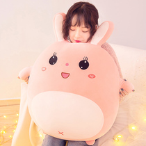 Cute rabbit plush toy pillow bed holding sleeping doll super cute doll girl birthday gift