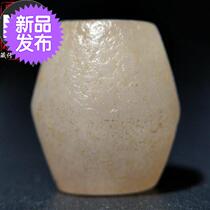 Live broadcast q high ancient millennium old pink white crystal beads old beads old crystal West Asia
