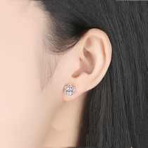 Earrings female sterling silver temperament advanced earrings 2021 New Tide method light luxury Net red flower earrings fashion