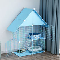Pet multi-layer barbed wire cat cage home large luxury cat Villa indoor cat cage splicing Cat House fence
