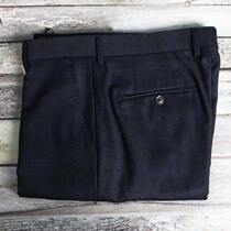 Weikejia mens single trousers Wool blue business casual mens loose straight suit trousers X