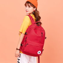Backpack womens double shoulder school bag ins style college students high school students Korean version of Harajuku junior high school campus simple large capacity