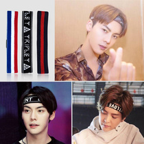 ins hair band Sports headscarf sweat sweat men hair band wash face sweat fitness male Tide Street personality hip hop women