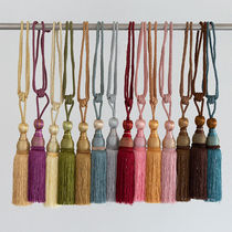 Curtain hanging ball pair tie ball tie rope belt hanging ball tie flower adhesive hook decoration spike ball belt encryption tassel