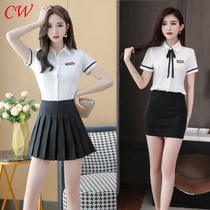 Technician work clothes womens new foot massage slim shirt hotel set sexy temperament foot bath clothes