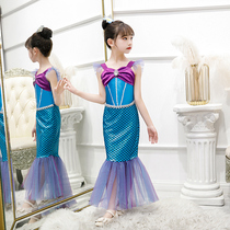 Halloween girl baby princess skirt tail skirt little girl show cos children's birthday dress costume costume costume costume