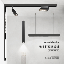 Min Loaded Magnetic track lamp Home ceiling Embedded Living room lighting No frame concealed concealed without main lamp Led spotlight