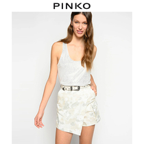 PINKO Women Rhinestone U-neck Vest Top 1B14GXY67U