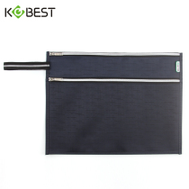 Thickened double zipper bag Waterproof file bag a4 file bag office tote bag Large capacity file storage bag