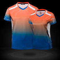 Group purchase custom table tennis uniform sports jersey men and women short sleeve summer breathable badminton tennis club training suit