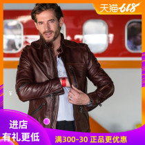 COCKPIT Falcon II Falcon second generation locomotive leather coat cowhide tide leather jacket leather jacket