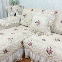 True high-end relief jacquard sofa cushion European sofa cover four seasons non-slip sofa cushion can be customized