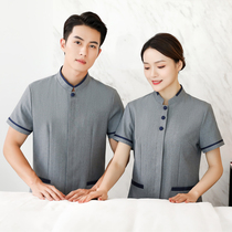 Cleaning Work Clothing Short Sleeve Summer Dress Woman Hotel Guest Room Cleaner Aunt PA Suit Housekeeping Property Uniform