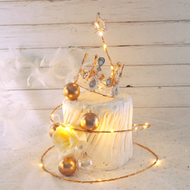 Bake cake decoration Crystal Star Circle wishing tree dress-up ornaments goddess birthday cake decoration