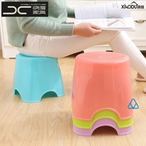 Creative small stool plastic bench Home Childrens stool cartoon thick non-slip foot rubber stool foot baby stool