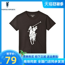 Polo child clothing boy summer clothing short sleeve T-shirt half sleeve child casual sport printed round neck shirt A70922040