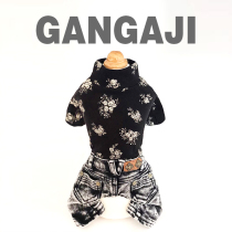 Gaokaji gangaji pet clothes Puppy dog teddy Bears crushed flower cowboy four feet to bottom clothes