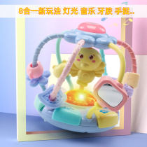 Newborn light music Hand grip ball Male and female children rattle teether ball toy 0-3 years old Baby molars