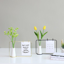 Nordic Creative Iron Art Photo Photo Frame Flower Flower Vase Swing Table Decorations Clothing Shop Cafe Art Small Swing