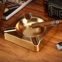 CIGARLOONG cigar ashtray large caliber cigar smoke slot titanium metal office special ashtray
