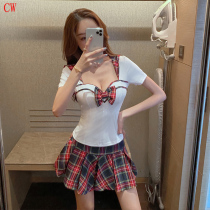 Foot bath beauty salon technician work clothes female sexy health pedicure A- line dress set new foot massage work clothes