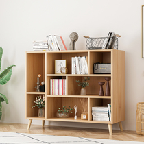 Simple bookshelf bookcase floor-to-floor simple living room shelf storage small cabinet home student locker saves space