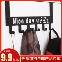 Creative door back type clothes hook coat hook cartoon wall hanging door hanger removable nail-free door rear adhesive hook