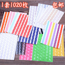 Bronzing album corner stickers Fixed photos Transparent cute stickers diy album handmade album production tool materials