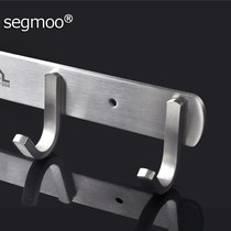 segmoo clothes hook 304 stainless steel door rear adhesive hook row Hook bathroom clothes single hook kitchen wall hanging coat hook