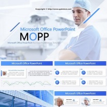 MOPP_8_blue medical business plan PPT company Enterprise introduction plan report publicity dynamic model