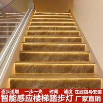  Net celebrity stair induction stepping light LED step running light Intelligent controller programming hidden light slot light belt