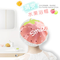 Thickened Bath Cap Waterproof Bath Cap Shower double headgear Hood Hood Kitchen Anti-Smoke Hat Ladys Bath Hair Cover