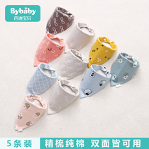 Baby saliva towel baby triangle towel cotton newborn children bib scarf head scarf bib boy Korean autumn and winter