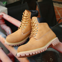 Rhubarb Boots Male Couple Fall Small Yard Mens Shoes 35 Genuine Leather 36 Tooling 37 Mens Inn Wind Martin Boots Male High Gang