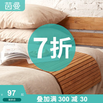 7 fold Inman Nordic simple solid wood armrest pad Oak armrest heat insulation pad magic pad magic pad cup pad